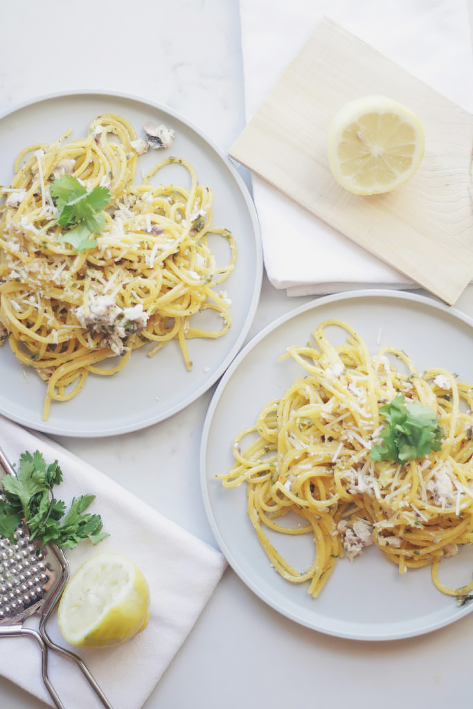 Mahi Lemon Garlic Pasta