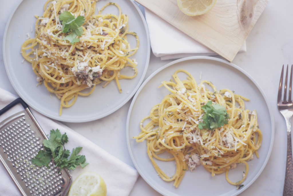 mahi lemon garlic pasta thesimplelove.com