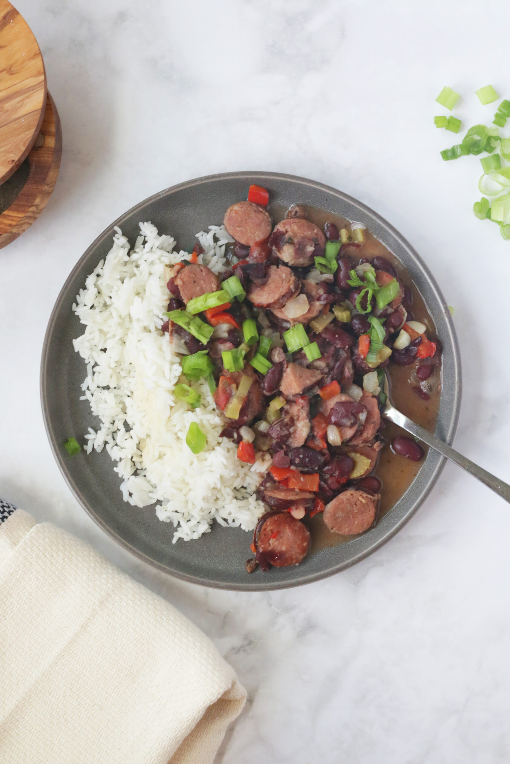 Easy Red Beans & Rice with Sausage